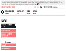 Tablet Screenshot of portal.primaverasound.com